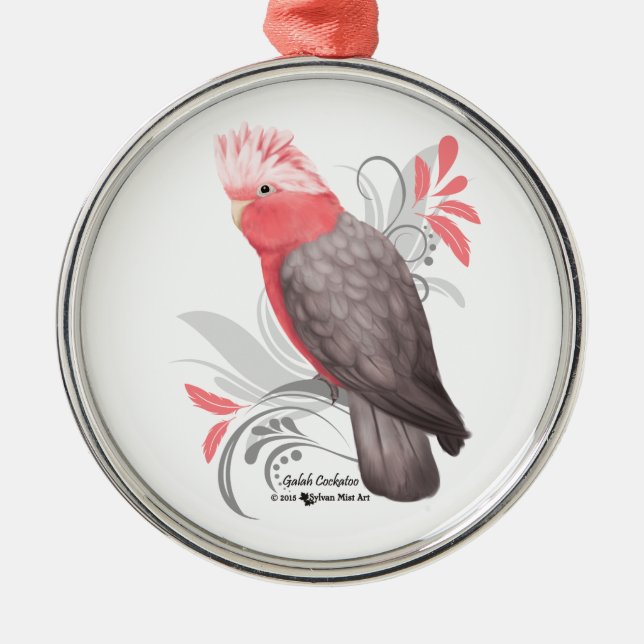 Ornement En Métal Galah Cockatoo (Devant)