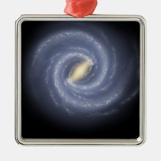 Ornement En Métal Galaxie de la Voie Lactée (Devant)