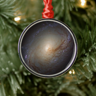 Ornement En Métal Galaxie Lenticulaire Barrée Ngc 3368