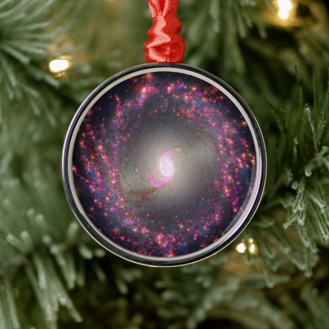 Ornement En Métal Galaxie Spirale Ngc 3351. (Arbre)