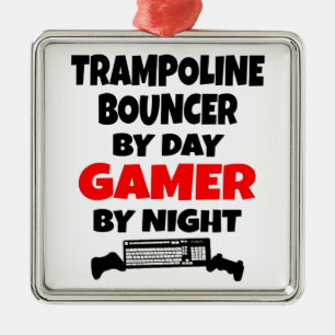 Ornement En Métal Gamer Trampoline Bouncer