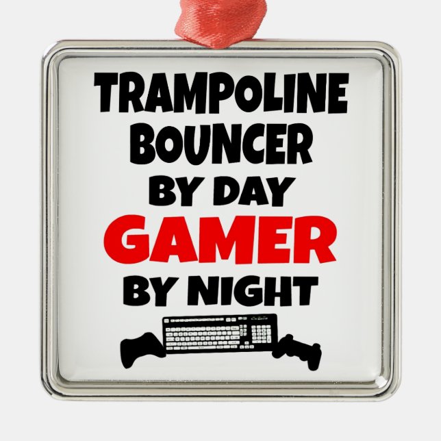 Ornement En Métal Gamer Trampoline Bouncer (Devant)