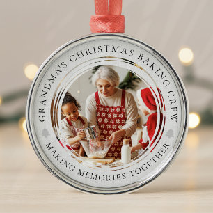 Ornement En Métal Garde photo de l'équipe de pâtisserie de Noël de g