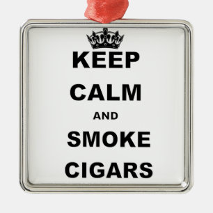 Ornement En Métal GARDER CALME ET FUMER CIGARS.png