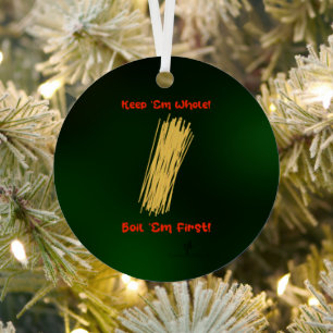 Ornement En Métal Gardez Spaghetti Tout. Repose-toi. Noël