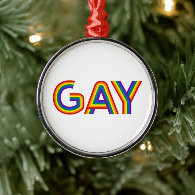ORNEMENT EN MÉTAL GAY (Arbre)