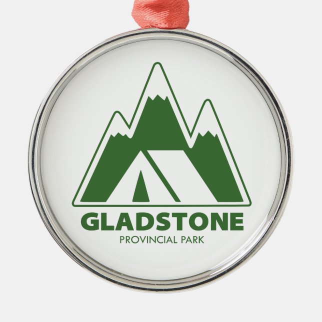Ornement En Métal Gladstone Provincial Park Mountains Camping (Devant)