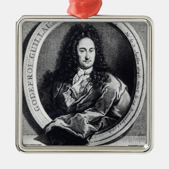 Ornement En Métal Gottfried Wilhelm Leibniz (Devant)