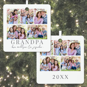 Ornement En Métal Grand-père Photo Noël