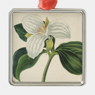 Ornement En Métal Grand Trillium fleuri
