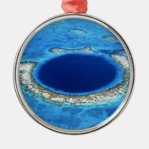 ORNEMENT EN MÉTAL GRAND TROU BLEU 2