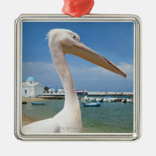 Ornement En Métal Grèce, Îles des Cyclades, Mykonos, Pélican sur
