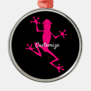 Ornement En Métal Grenouille d'arbre rose Thunder_Cove