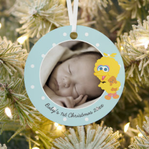 Ornement En Métal Gros Oiseau Le premier Noël de bébé - Ajoutez vo