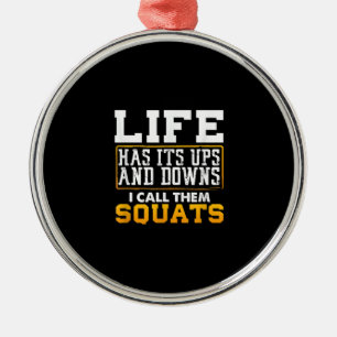 Ornement En Métal Gym Entraînement Poids Squat Hommes Femmes