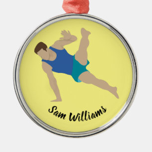 Ornement En Métal Gymnaste masculin