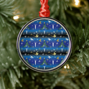 Ornement En Métal Gymnastique masculine Snowflake sapin de Noël