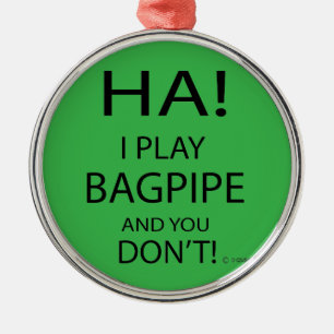 Ornement En Métal Ha Bagpipe