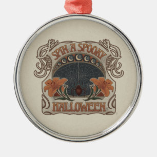 Ornement En Métal Halloween éffrayant style antique finition gothiqu