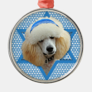 Ornement En Métal Hanoukka Star of David - Poodle - Apricot