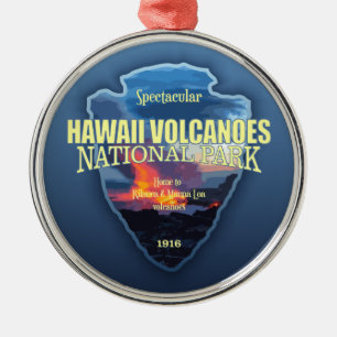 Ornement En Métal Hawaii Volcanoes (arrowhead)