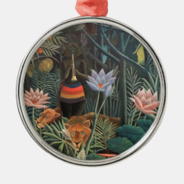 Ornement En Métal Henri Rousseau Le rêve Jungle Fleurs Surréalisme