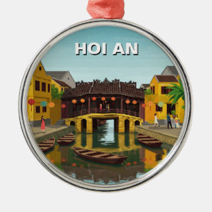 Ornement En Métal Hoi An Vietnam Pont Couverts Japonais Voyage