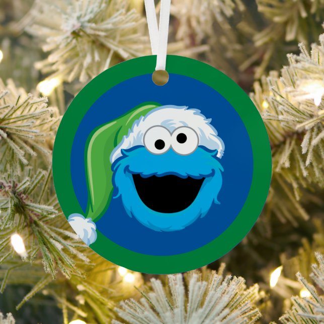Ornement En Métal Holiday Cookie Monster (Insitu)