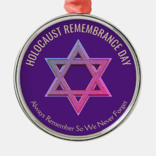 Ornement En Métal Holocaust Remembrance Day