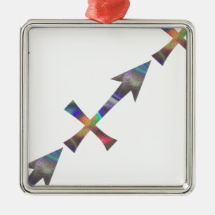 Ornement En Métal hologramme Sagittarius