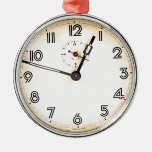 Ornement En Métal Horloge antique