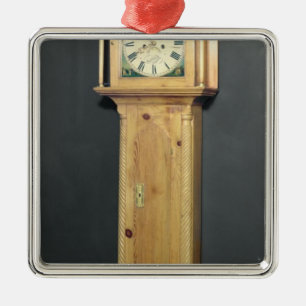 Ornement En Métal horloge de Long-coque, avec la peinture d'émail