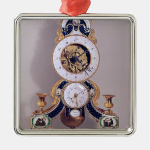 Ornement En Métal Horloge décimale et duodécimale