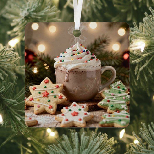 Ornement En Métal Hot Cocoa and Sugar Cookies | Christmas (Insitu)