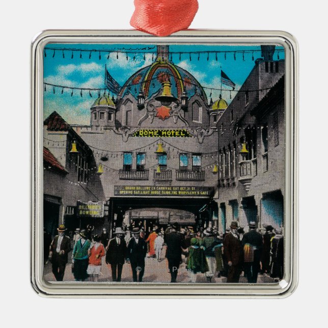 Ornement En Métal Hôtel de dôme de pilier de parc d'océan (Devant)