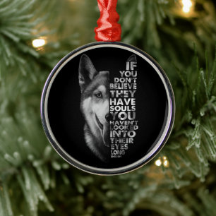 Ornement En Métal Husky If You Don't