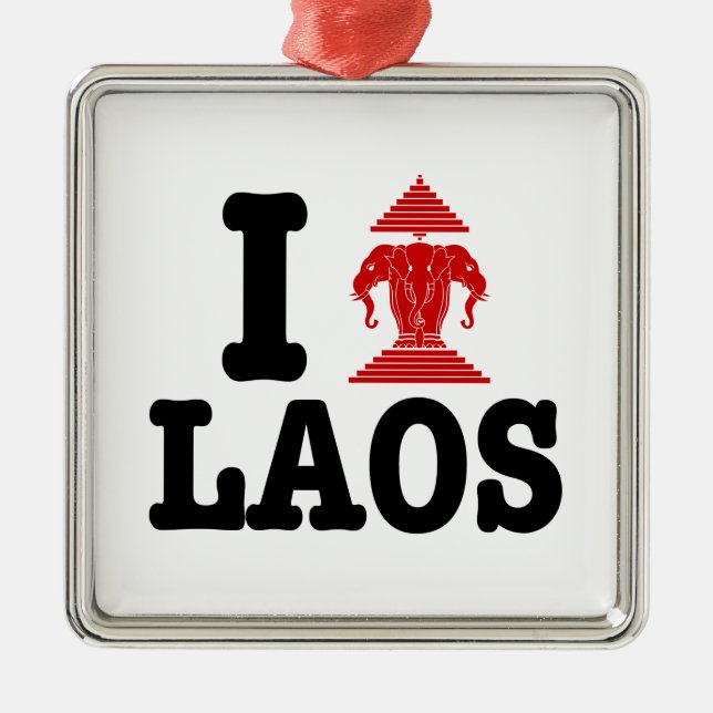 Ornement En Métal I Erawan (Amour) Laos (Devant)