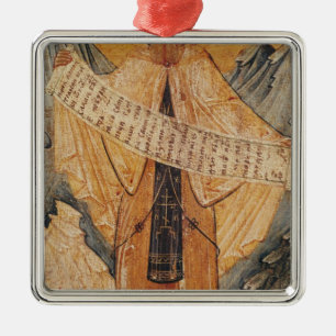 Ornement En Métal Icône de St Saba de Jérusalem, 1572