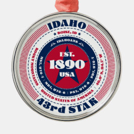 Ornement En Métal Idaho 43e cérémonie de Noël d'État