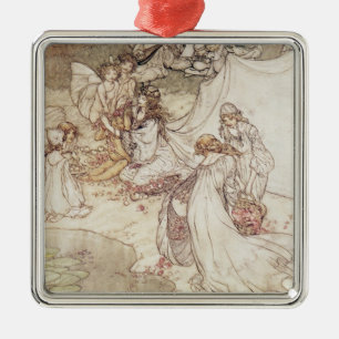 Ornement En Métal Illustration d'Arthur Rackham   pour un conte de