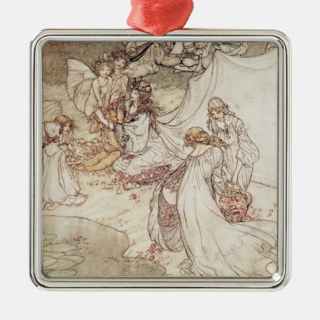 Ornement En Métal Illustration d'Arthur Rackham | pour un conte de (Devant)