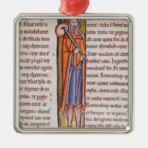 Ornement En Métal Initiale de Historiated "je" dépeignant Elimelech