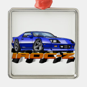 Ornement En Métal IROC bleu Z