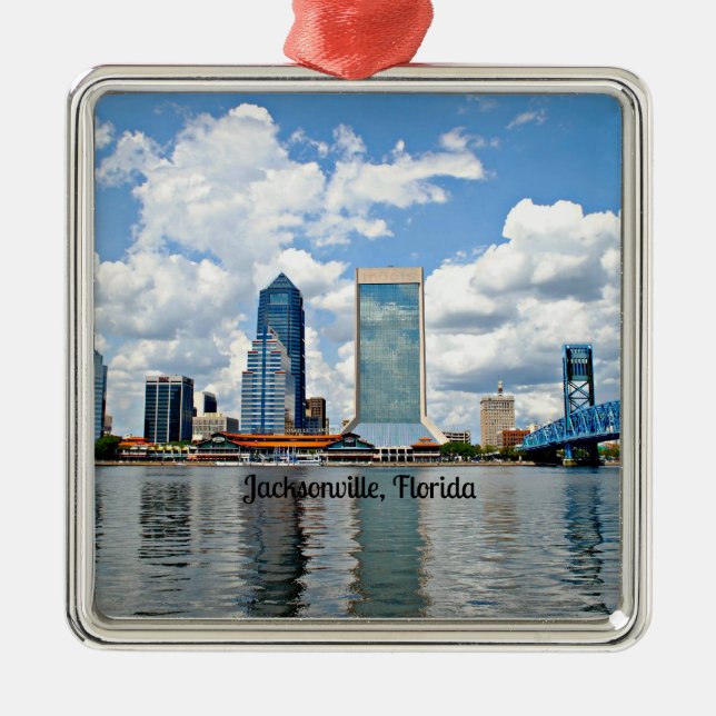 Ornement En Métal Jacksonville, Floride, paysage urbain (Devant)