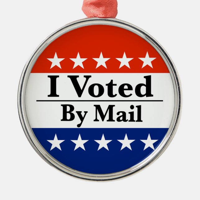 Ornement En Métal J'Ai Voté Par Courrier (Devant)