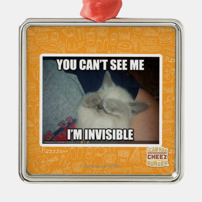 Ornement En Métal Je suis invisible (Devant)