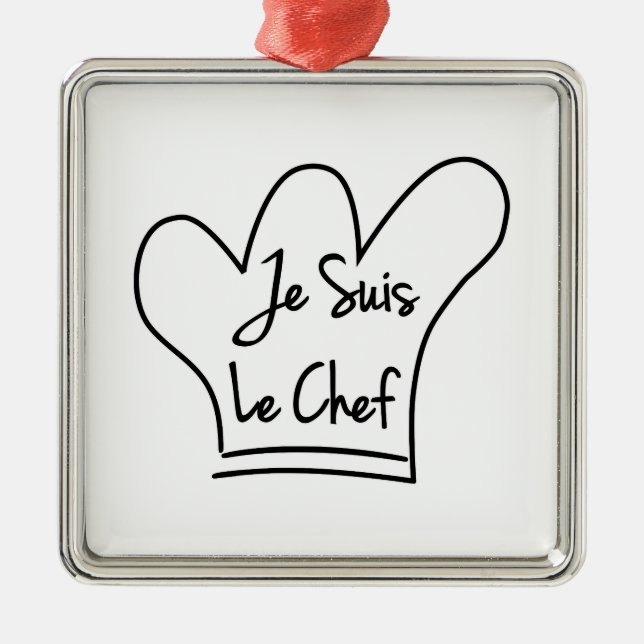 Ornement En Métal Je Suis Le Chef (Devant)