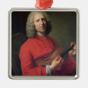 Ornement En Métal Jean-Philippe Rameau avec un violon
