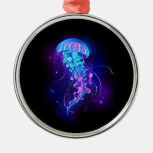 Ornement En Métal Jellyfish éclatante couleur