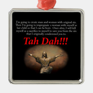 Ornement En Métal Jésus. Tah Dah ! ! !